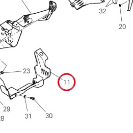 Support inférieure 8291S431B — réf. 8291S431B | Ducati Store