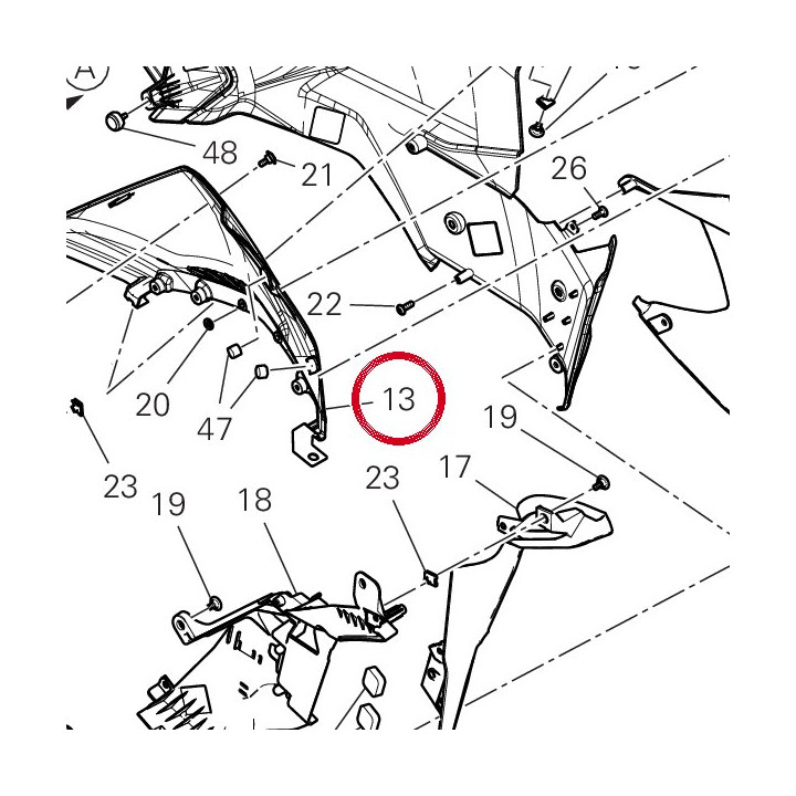 Bande réservoir gauche — réf. 4801F212A | Ducati Store