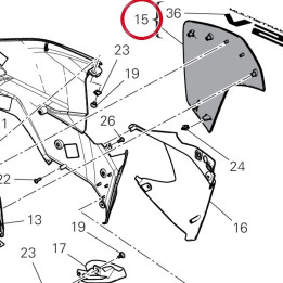 Ala sinistra 480PF021BA — réf. 480PF021BA | Ducati Store