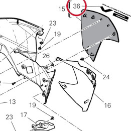 Embleme ala sinistra — réf. 4381M431A | Ducati Store