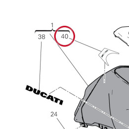 Decalcomanie drapeau — réf. 4381M451A | Ducati Store