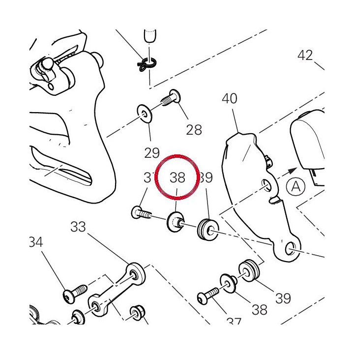 Entretoise 71614252AB — réf. 71614252AB | Ducati Store