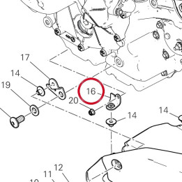 Support 8291L151AA — réf. 8291L151AA | Ducati Store