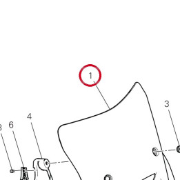 Pare-Brise 48711481A — réf. 48711481A | Ducati Store
