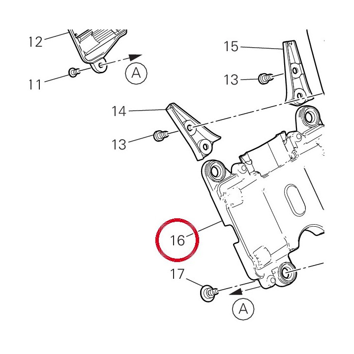 Couvercle 24716781A — réf. 24716781A | Ducati Store