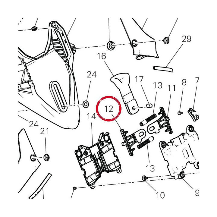 Dispositif de deblocage — réf. 8291J101AA | Ducati Store