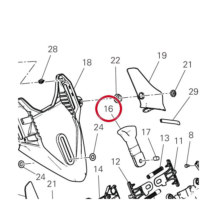 Dispositif de decrochage — réf. 8291J082A | Ducati Store