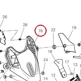 Support Pare-Brise 8291S401A — réf. 8291S401A | Ducati Store