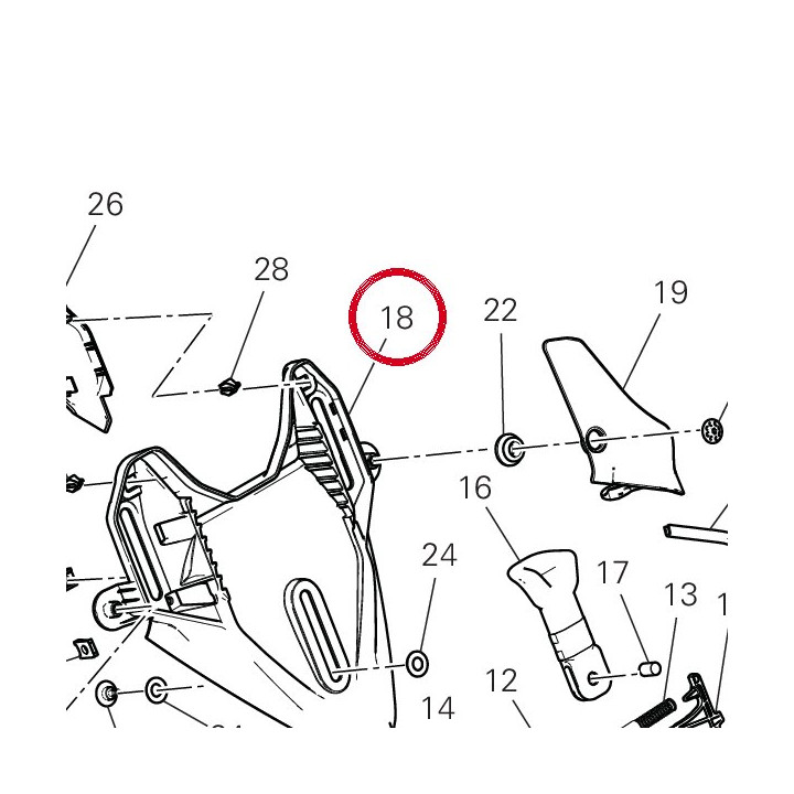 Support Pare-Brise 8291S401A — réf. 8291S401A | Ducati Store