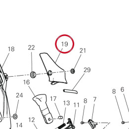 Déflecteur gauche 4841C861A — réf. 4841C861A | Ducati Store