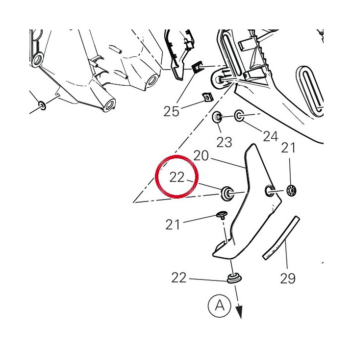 Joint en caoutchouc — réf. 76412542A | Ducati Store