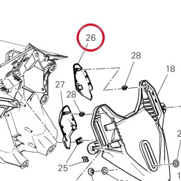 Couvercle gauche 24718301A — réf. 24718301A | Ducati Store