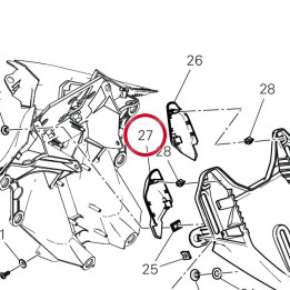 Couvercle droit 24718291A — réf. 24718291A | Ducati Store