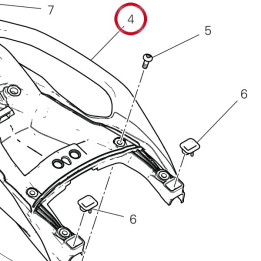 Poignée arrière 80610533B — réf. 80610533B | Ducati Store