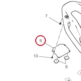 Cache feu arrière 4801H811A — réf. 4801H811A | Ducati Store