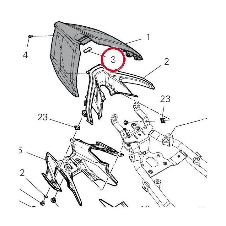 Tampon 8X25X3 86613411A — réf. 86613411A | Ducati Store