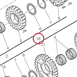 Arbre secondaire complet — réf. 15022611A | Ducati Store