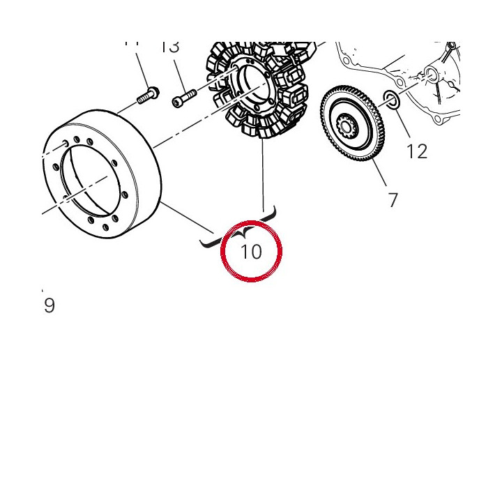 Alternateur 264R0031A — réf. 264R0031A | Ducati Store