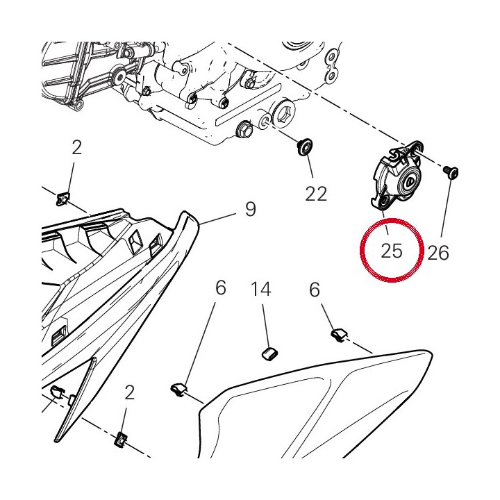 Cache 4601N161A — réf. 4601N161A | Ducati Store