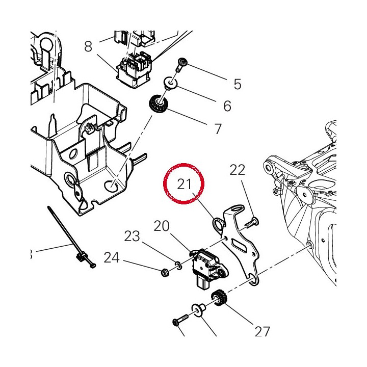 Equerre 8301P341AA — réf. 8301P341AA | Ducati Store