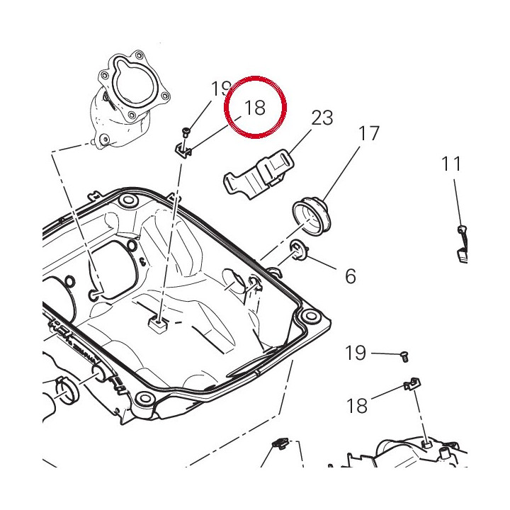 Passe-Tube 85041711A — réf. 85041711A | Ducati Store