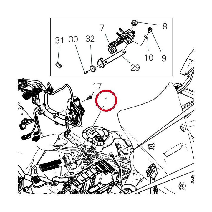 C╢blage principal 5101P691C — réf. 5101P691C | Ducati Store