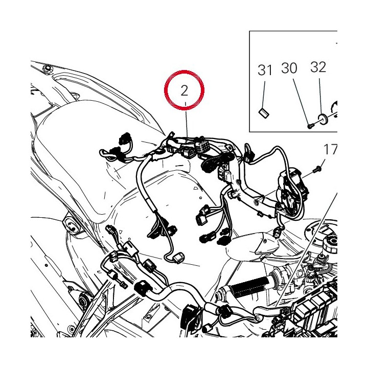 Câblage du moteur 5101P911C — réf. 5101P911C | Ducati Store