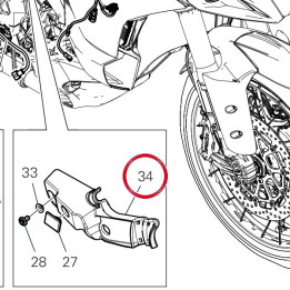 Support arrière droit — réf. 82916541A | Ducati Store
