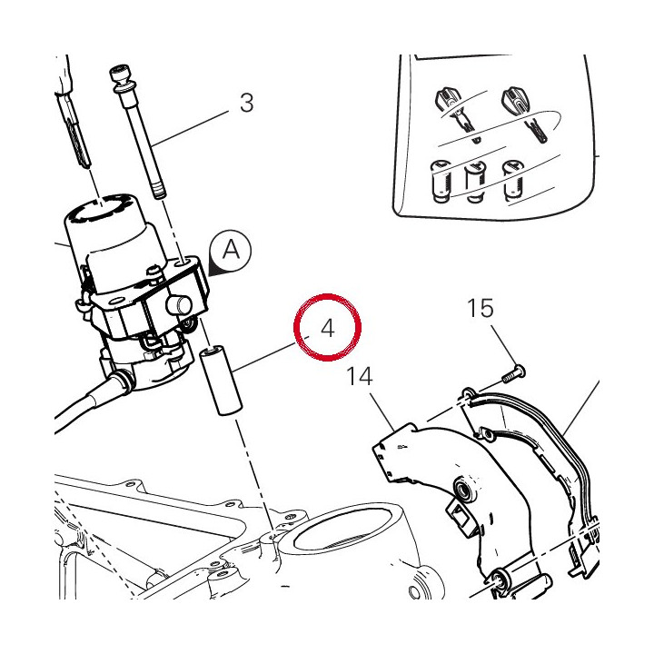 Entretoise 71316321AA — réf. 71316321AA | Ducati Store