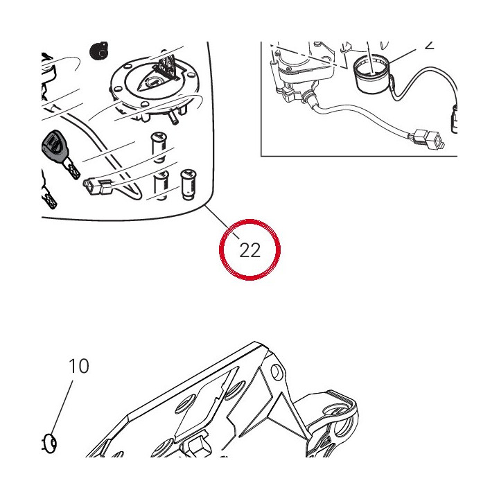 Gr. serrure 59823191A — réf. 59823191A | Ducati Store
