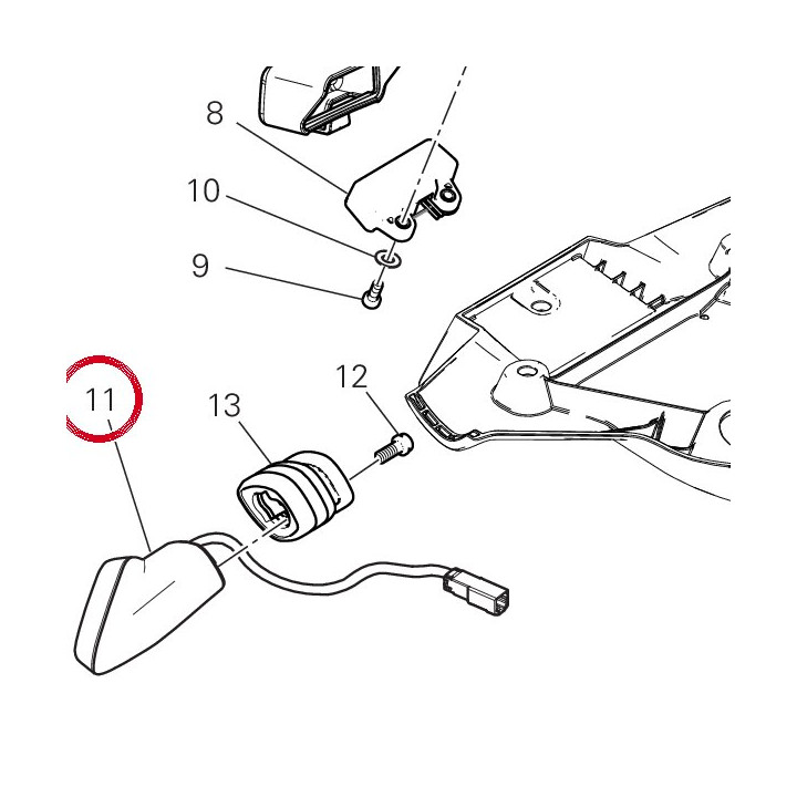 Clignotant 53010761A — réf. 53010761A | Ducati Store