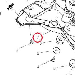 Support inférieure 56116521A — réf. 56116521A | Ducati Store