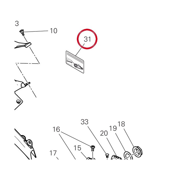 Decalcomanie réglage chaîne — réf. 43315431B | Ducati Store