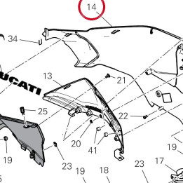 Panneau lateral gauche — réf. 4801F101D | Ducati Store