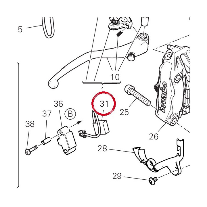 Accéléromètre 5521B621A — réf. 5521B621A | Ducati Store