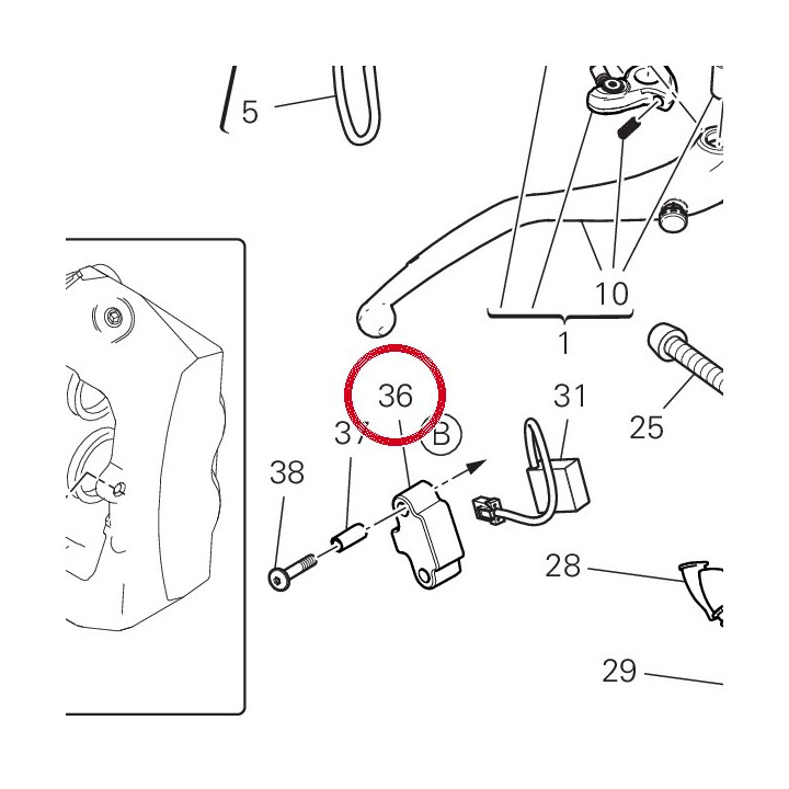 Support 8291A891A — réf. 8291A891A | Ducati Store