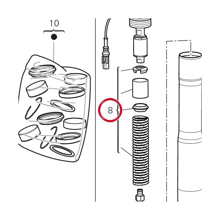 Kit ressort fourche gauche — réf. 34923901A | Ducati Store