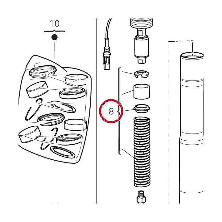 Kit ressort fourche gauche — réf. 34923931A | Ducati Store