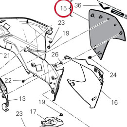 Ala sinistra 480PF021BC — réf. 480PF021BC | Ducati Store
