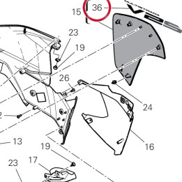 Embleme ala sinistra — réf. 4381M501A | Ducati Store
