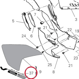 Embleme ala destra 4381M491A — réf. 4381M491A | Ducati Store
