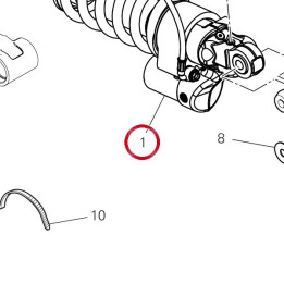 Amortisseur arrière — réf. 36522694A | Ducati Store