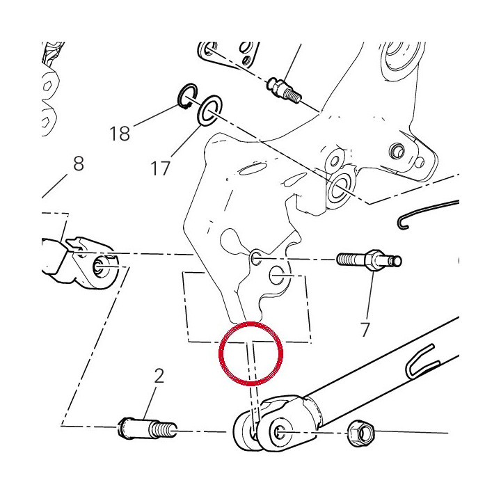 Béquille centrale — réf. 55510991AA | Ducati Store
