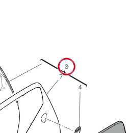 Couvercle trousse gauche — réf. 69822511A | Ducati Store