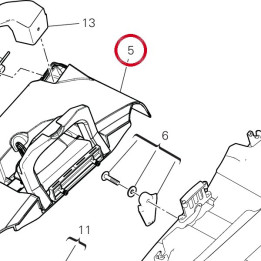 Fermeture supérieure gauche — réf. 69916641A | Ducati Store
