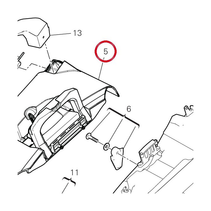 Fermeture supérieure gauche — réf. 69916641A | Ducati Store