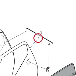 Cornice borsa sinistra — réf. 69812591A | Ducati Store