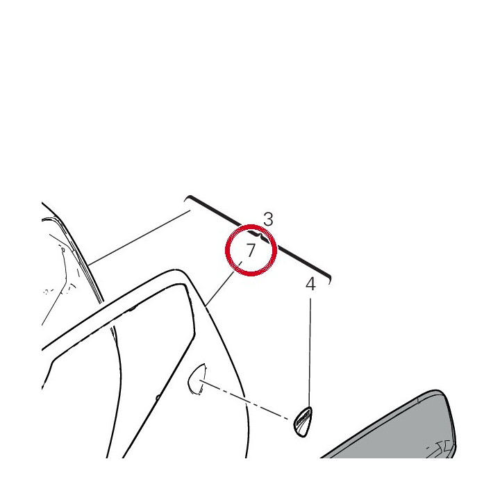 Cornice borsa sinistra — réf. 69812591A | Ducati Store