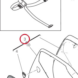 Couvercle droit 69822501A — réf. 69822501A | Ducati Store