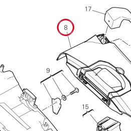 Fermeture supérieure droit — réf. 69916631A | Ducati Store